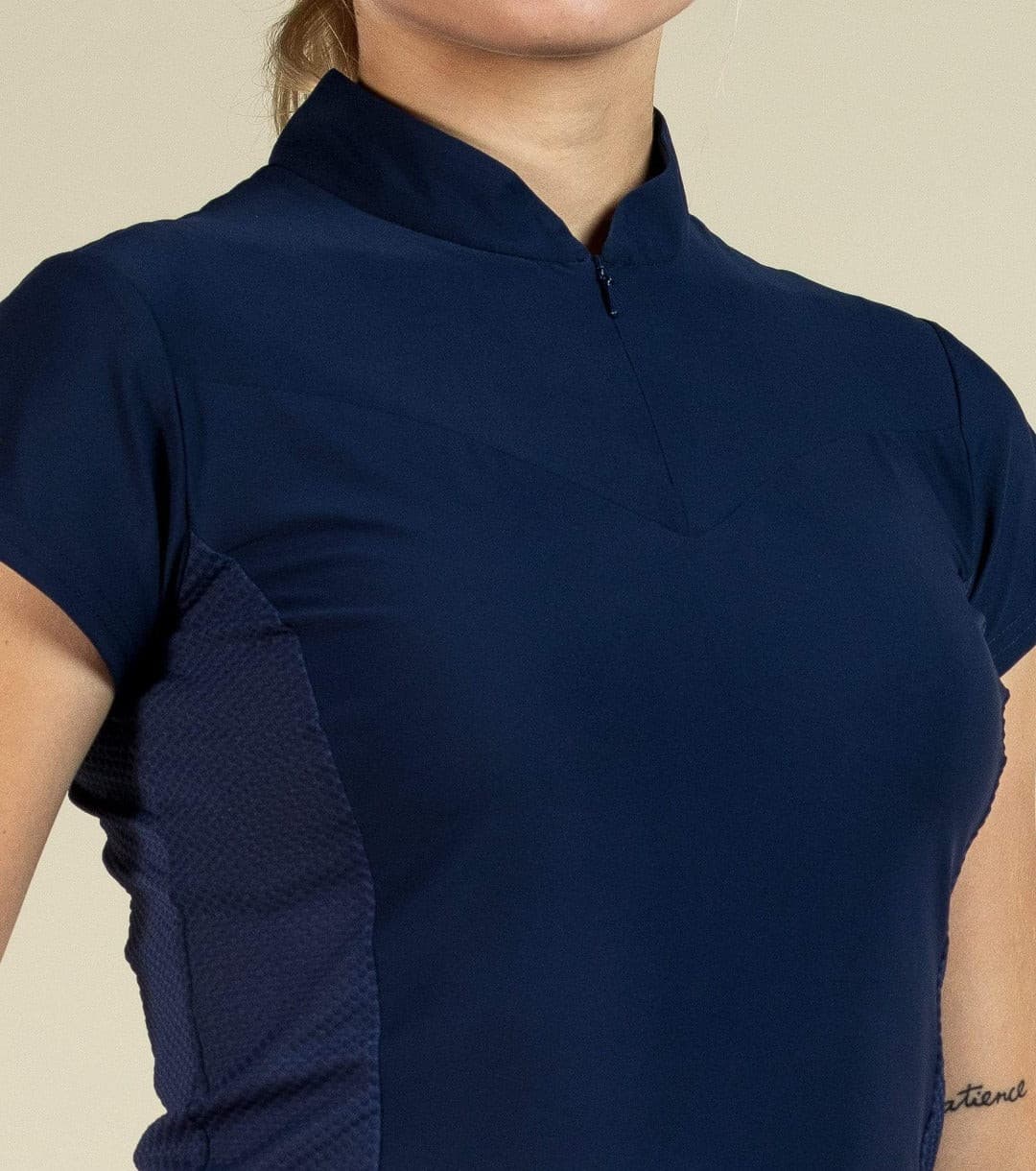 Dark blue golf clearance shirt